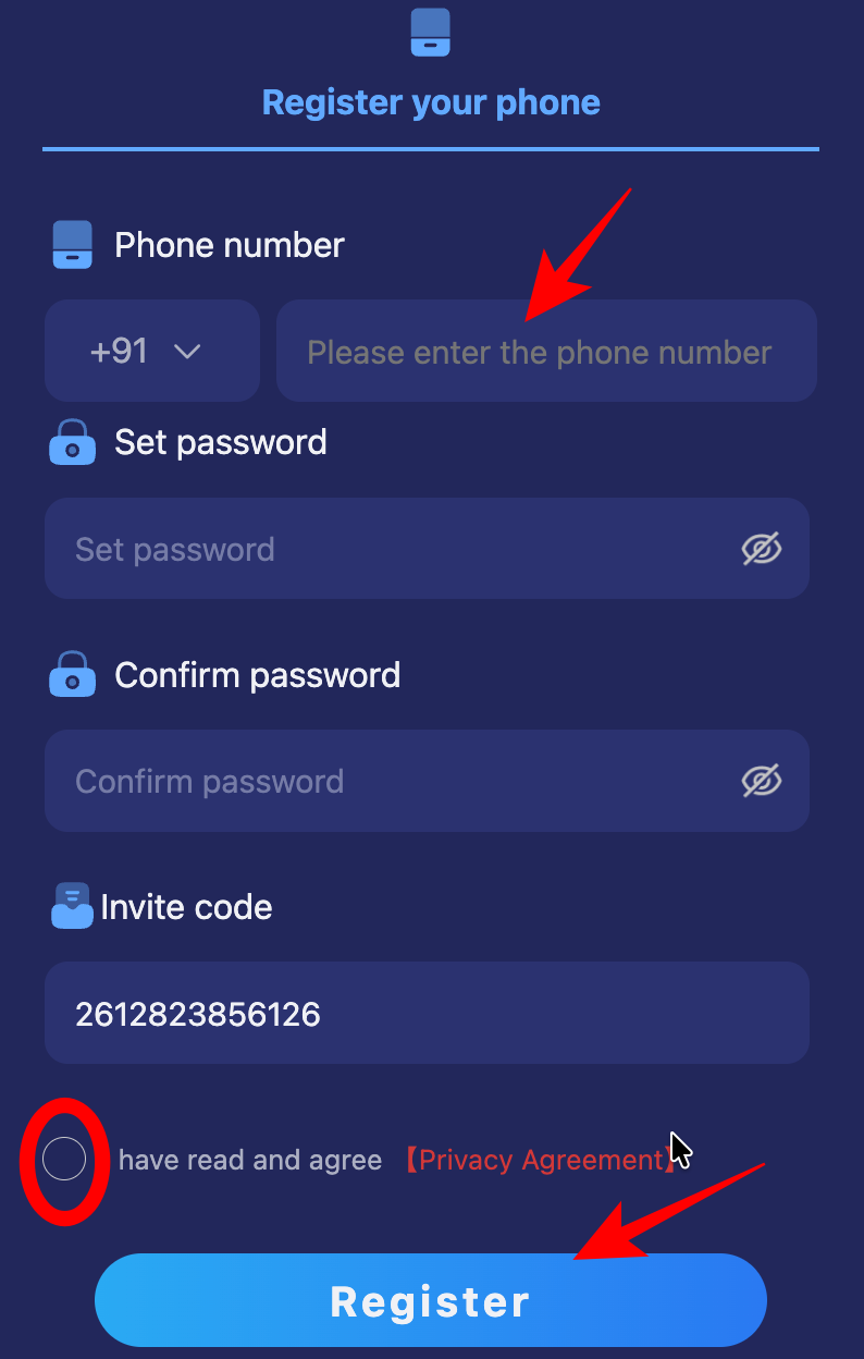 Tiranga Game Registration